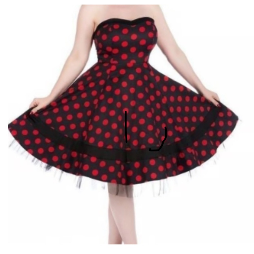 Hearts & Roses Strapless Dress